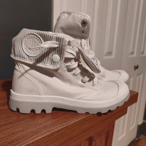White Palladium Waterproof Boots